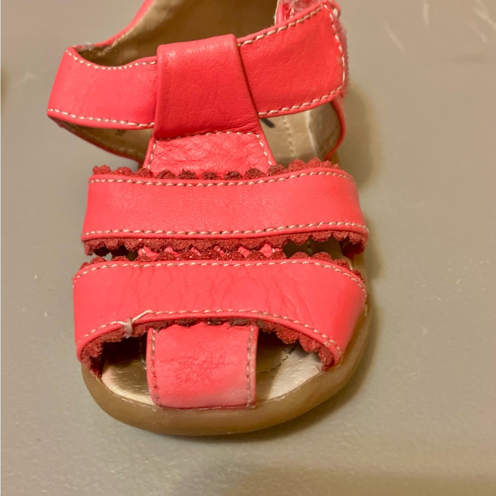 See Kai Run Fisherman Style Leather Sandals, Pink - Size 5 (GUC) - Picture 9 of 9